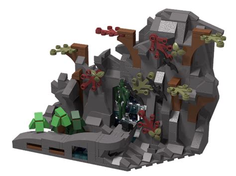 LEGO MOC Batcave entrance by Daddyniemi | Rebrickable - Build with LEGO