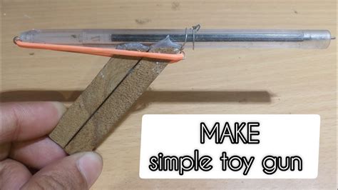 How To Make Simple Toy Gun At Home Youtube