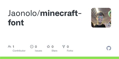 GitHub - Jaonolo/minecraft-font