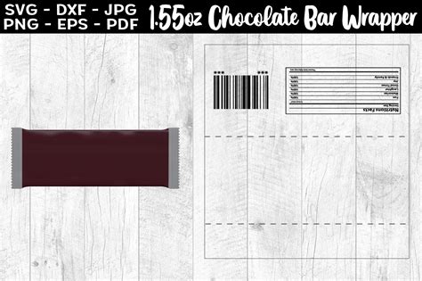 Chocolate Bar Wrappers Template