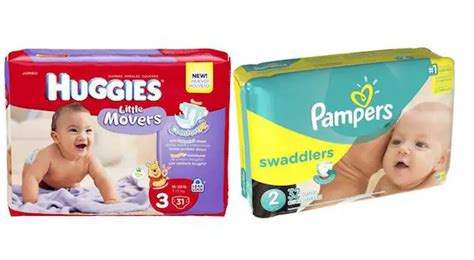 Last Chance Huggies Pampers Jumbo Pack Diapers 3 32 Each At