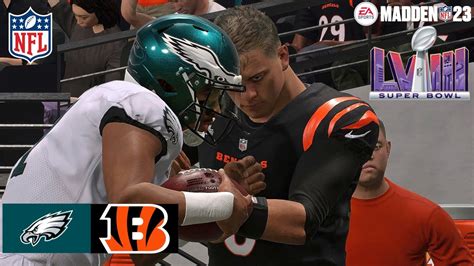 Madden Super Bowl Eagles Vs Bengals Full Simulation Madden