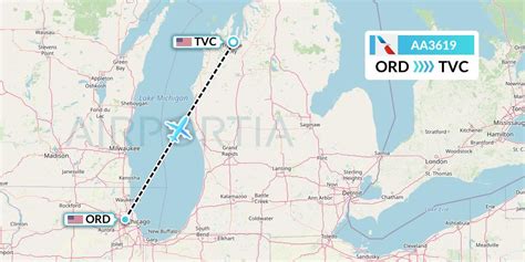 AA3619 Flight Status American Airlines: Chicago to Traverse City (AAL3619)