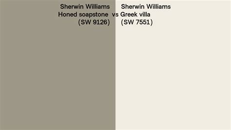 Sherwin Williams Honed Soapstone Vs Greek Villa Side By Side Comparison