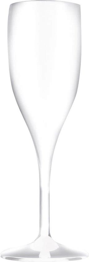 Set Van X Stuks Champagneglazen Prosecco Flutes Wit Ml Onbreekbaar