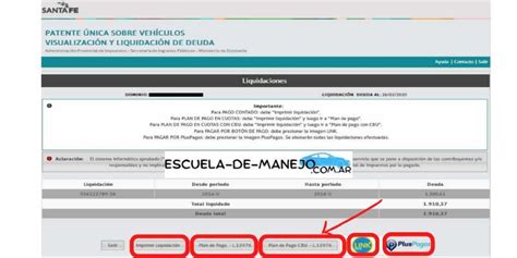 Deuda De Patente Santa Fe Consultar Pagar