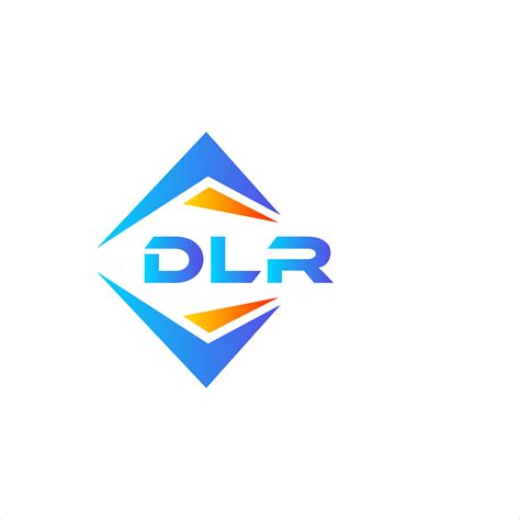 DLR abstract technology logo design on white background. DLR creative ...