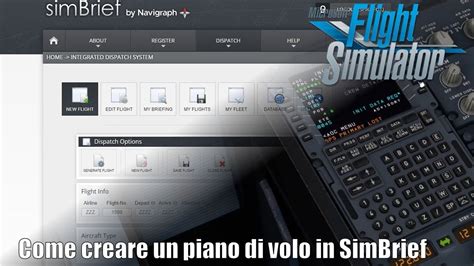 Come Creare Un Piano Di Volo In Simbrief Ed Importarlo Sull A