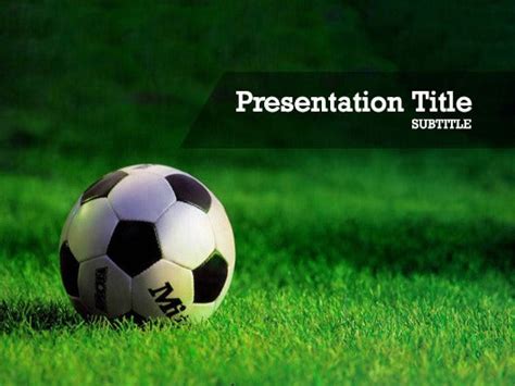 Free soccer Powerpoint template and Google Slides theme