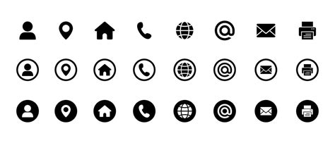 Illustration Vector Graphic Of Contact Bold Icon Design Template