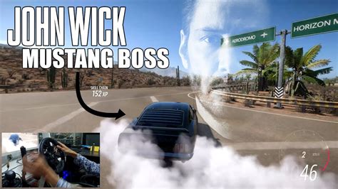 Mustang John Wick Drifting Practice In The Beach And Stadium Forza