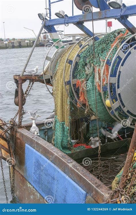 Barcos Dos Peixes Traineiras No Porto De Guilvinec Brittany France