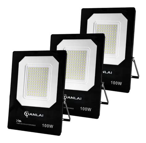 100w Reflector Led Exterior Tianlai R13w100s08 3pzs Envío gratis