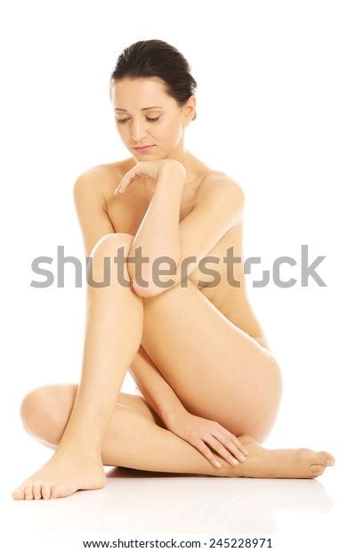 Slim Nude Woman Sitting On Floor Stock Photo Shutterstock