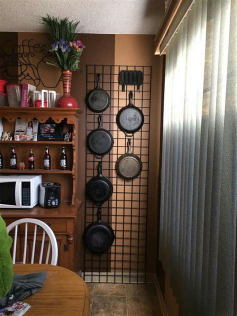 Cast Iron Pan Storage Diy Kitchen Storage Rustic Kitchen Design