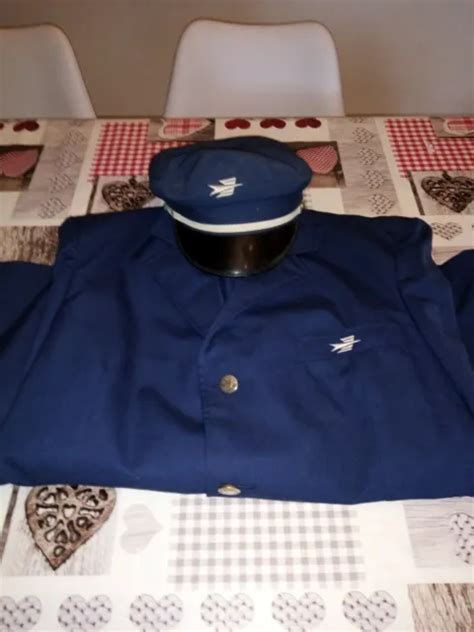 ANCIENNE VESTE KÉPI Poste Postier PTT facteur 1960 EUR 40 00