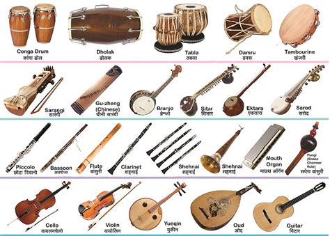 Musical Instruments List