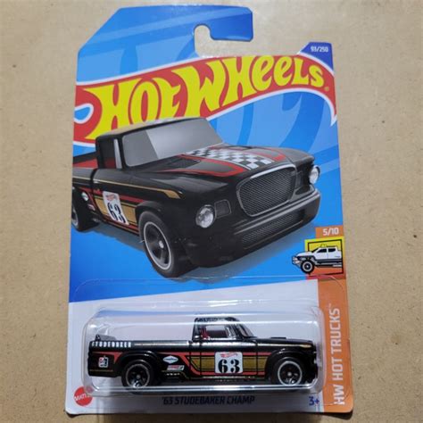 Jual HOT WHEELS 63 STUDEBAKER CHAMP HW HOT TRUCKS BLACK RED Shopee Indonesia