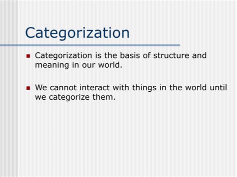 categorization powerpoint    id