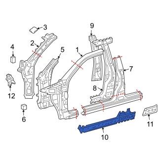 Lexus Replacement Rocker Panels Full Inner Outer Carid