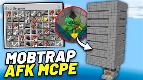 Mobtrap E Farm De Xp FÁcil Para Minecraft Bedrock 1 20 1 21 Youtube