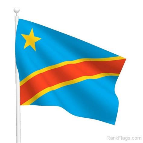 National Flag Of Democratic Republic Of The Congo