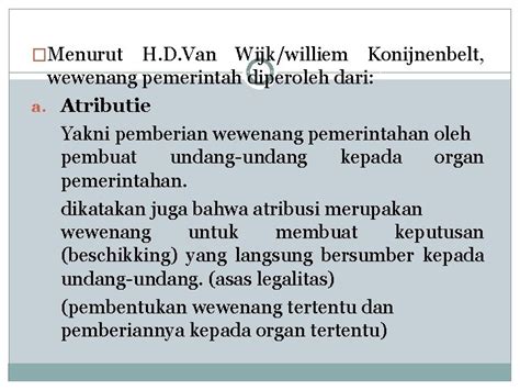 DASAR WEWENANG PEMERINTAHAN HUKUM ADMINISTRASI NEGARA FAKULTAS HUKUM