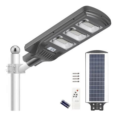 Lampara Led Solar Exterior W Alumbrado P Blico Suburbana Env O Gratis