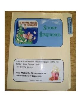 Take A Mouse To The Movies Story Sequence File Folder By Mrs Zs Busy Bees