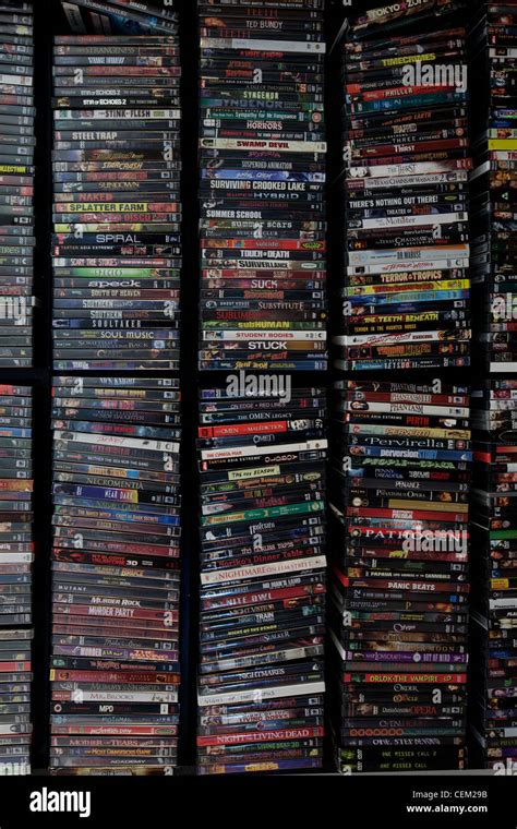 Horror movie DVD collection Stock Photo: 43466791 - Alamy