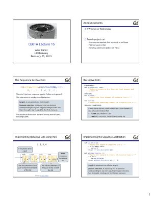 Fillable Online Inst Eecs Berkeley Cs A Lecture Inst Eecs