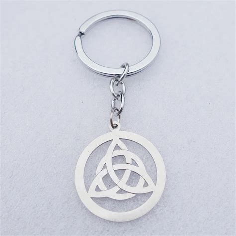 Cailleach Llavero De Acero Inoxidable Para Triquetra World Triad World