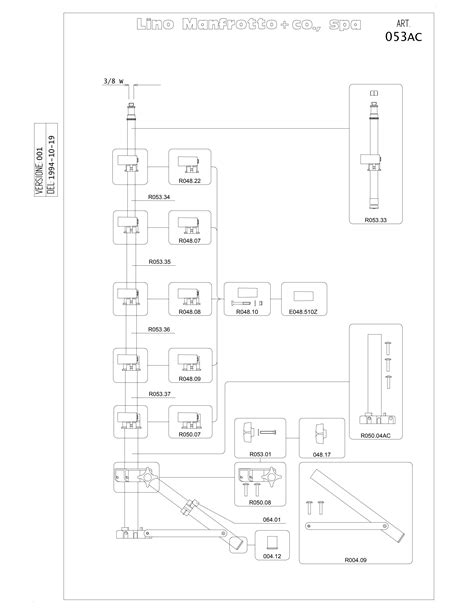 Manfrotto - 053AC spare parts