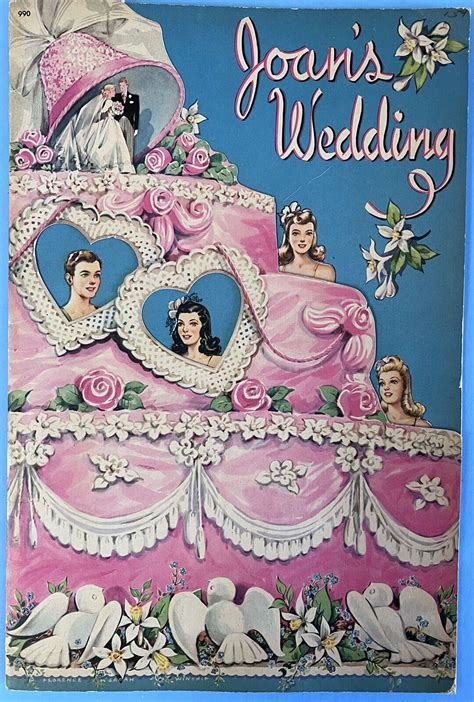 Vintage Joans Wedding Paper Dolls Whitman 990 1942 UNCUT Antique