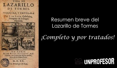 El Lazarillo de Tormes RESUMEN completo con VÍDEO