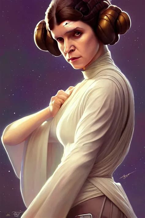 Portrait Of Princess Leia Star Wars Upper Body Stable Diffusion