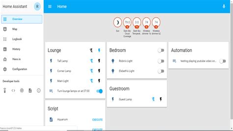 how to rearrange overview in home assistant
