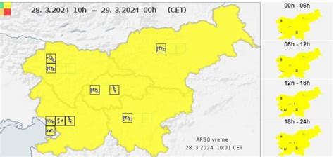 Arso Izdal Rumeno Opozorilo Za Vso Dr Avo Napovedujejo Sunke Vetra In