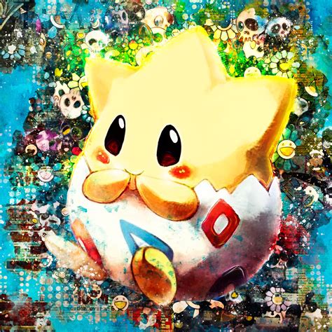 Pokemon Togepi By Benny Arte Print Gicl E Print On Paper