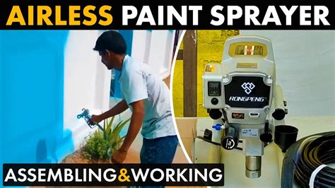 Airless Spray Paint Machine Working Fitting Spray Paint Machine