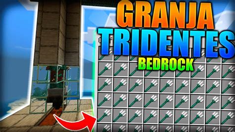 COMO HACER Una GRANJA De TRIDENTES En MINECRAFT BEDROCK 1 19 YouTube