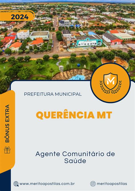 Apostila Agente Comunitário De Saúde Prefeitura De Querência Mt 2024