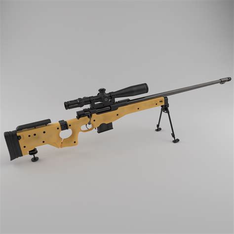 L115A3 sniper rifle — polycount