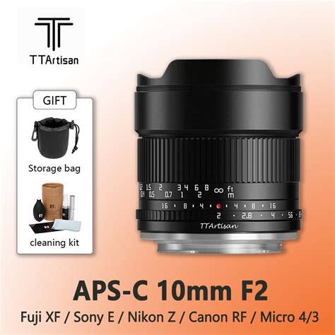 Ttartisan Aps C 10mm F2 Asph Mirrorless Camera Lens For Sony E Fuji X