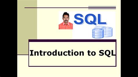 Introduction To Sql Structured Query Language Youtube