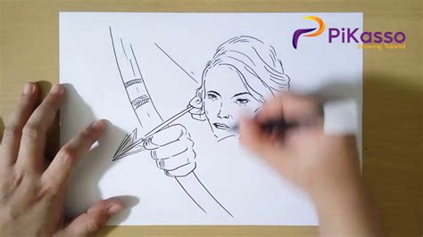 How To Draw Katniss Everdeen Step By Step YouTube