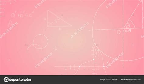 image hand written mathematical formulae pink background science