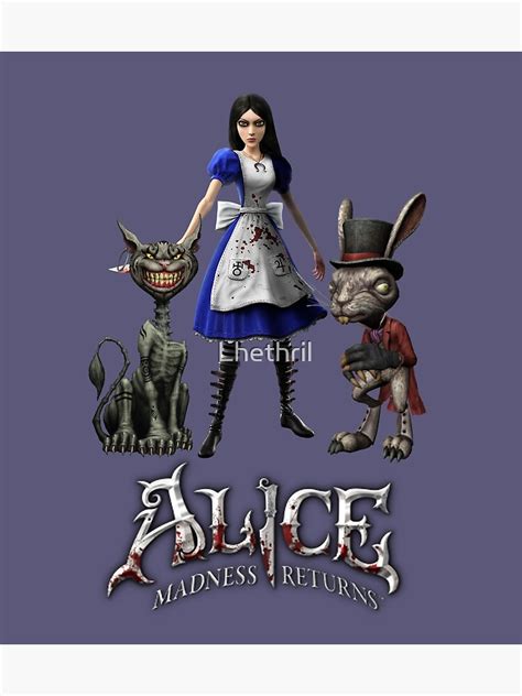 Lámina Fotográfica «alice Madness Returns Alice Liddell Cheshire Cat