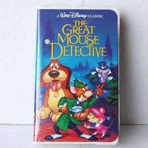 Walt Disney S The Great Mouse Detective VHS Black Diamond 1360 Etsy