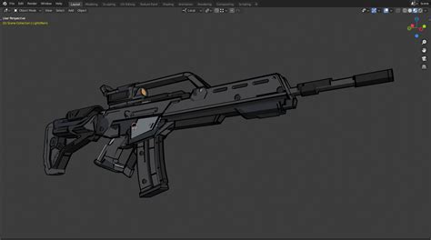 Artstation Anime Style Sci Fi Weapons Pack Resources